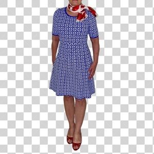 Talbots * Fit and Flare Knit Dress * Size M petite